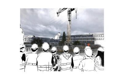 Les terminales STI2D Architecture et Construction sur le chantier du lycée